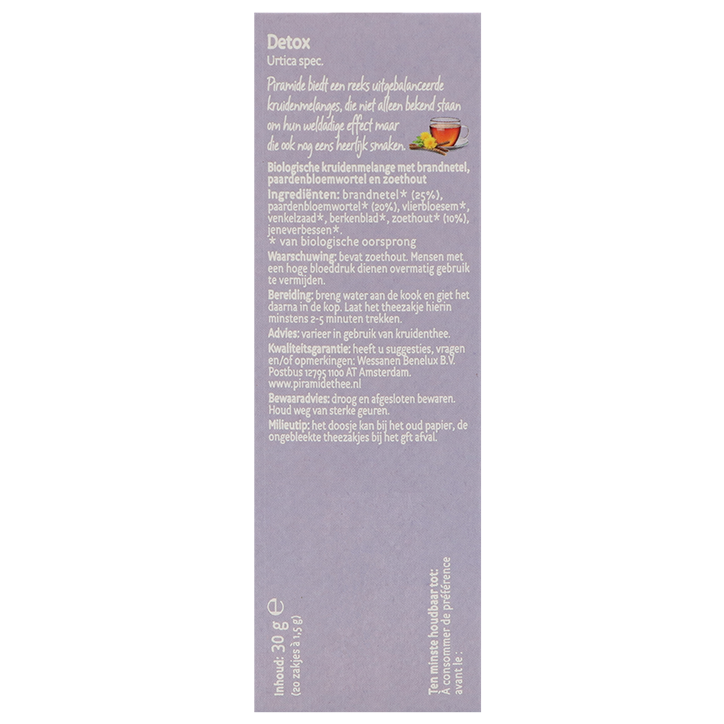 Piramide Detox Thee - 20 theezakjes image 3