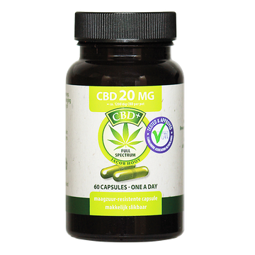 Jacob Hooy CBD, 20mg (60 Capsules) - 60 stuks