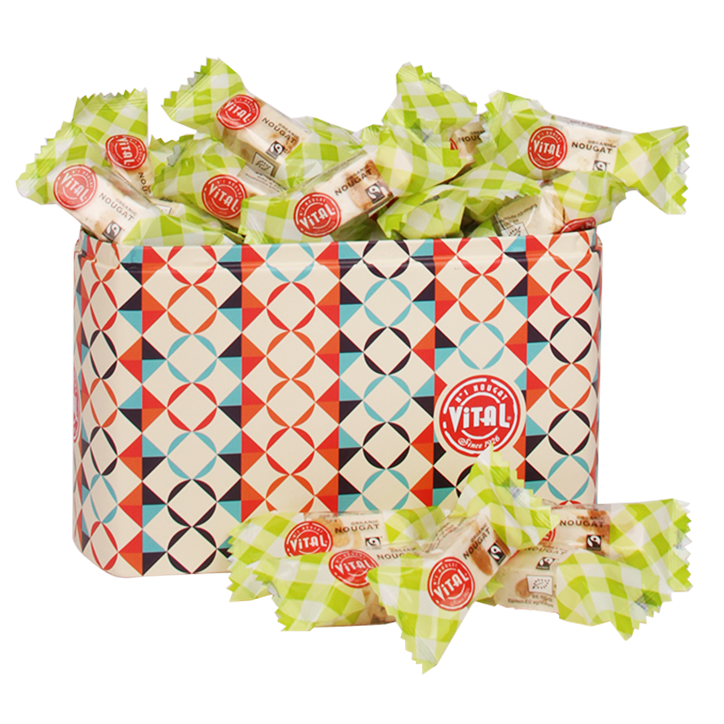 Vital Nougat Honing Amandel Vanille Bio (250gr) image 1