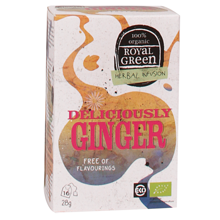 Royal Green Deliciously Ginger Bio (16 Theezakjes)-1