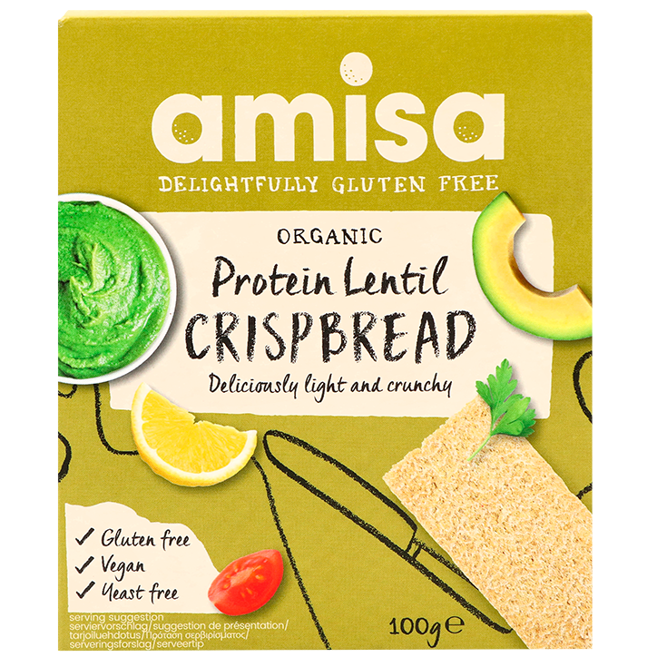 Amisa Eiwit Crackers Linzen - 100g-1