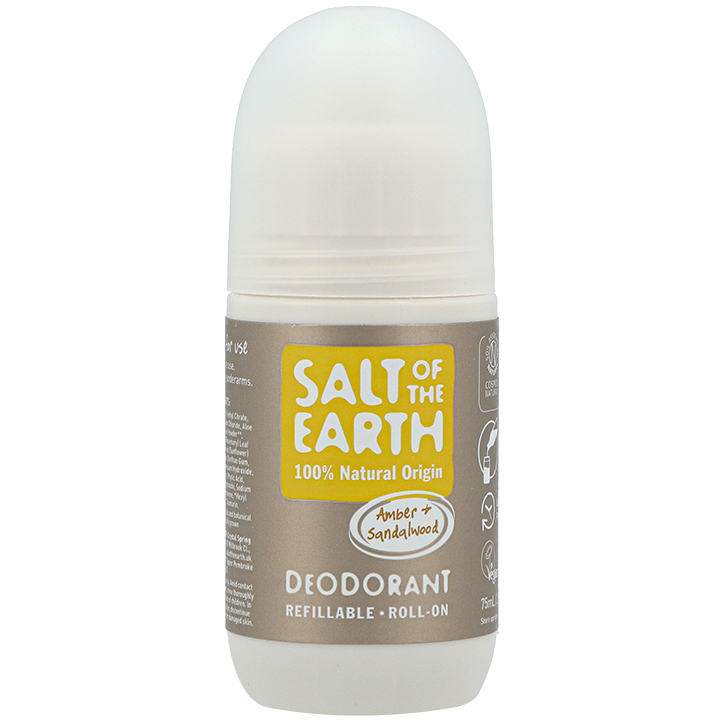 Salt of the Earth Deodorant Amber & Sandalwood Roll-on - 75ml