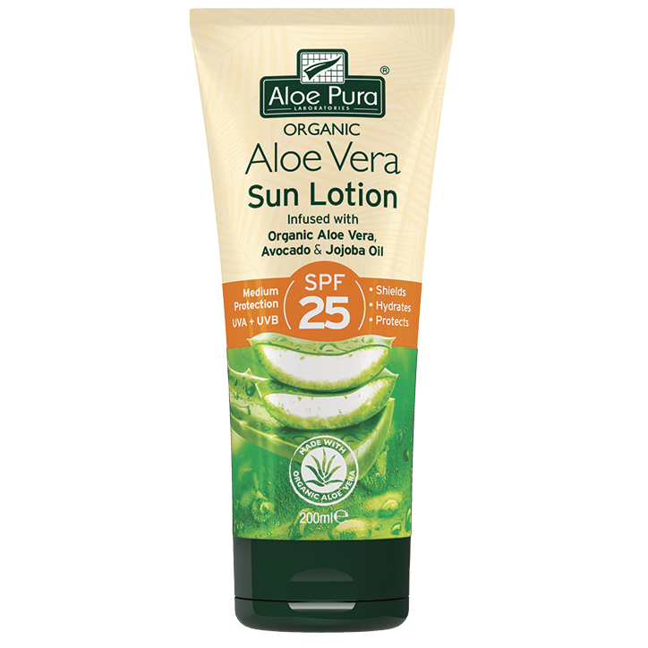 Aloe Pura Lotion solaire Aloe Vera SPF 25 (200 ml)