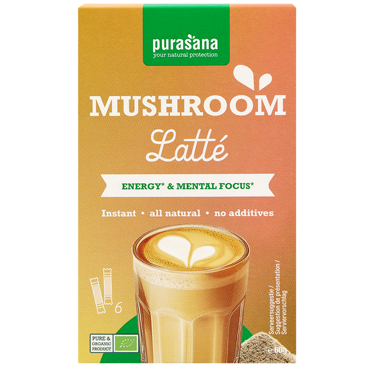 Purasana Mushroom Latte - 6 sachets image 1