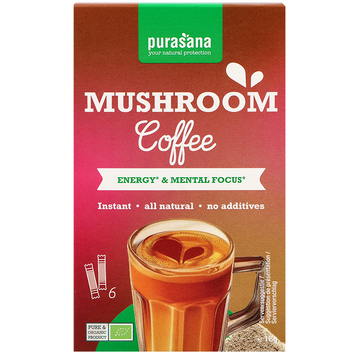 Purasana Mushroom Coffee - 6 sachets image 1