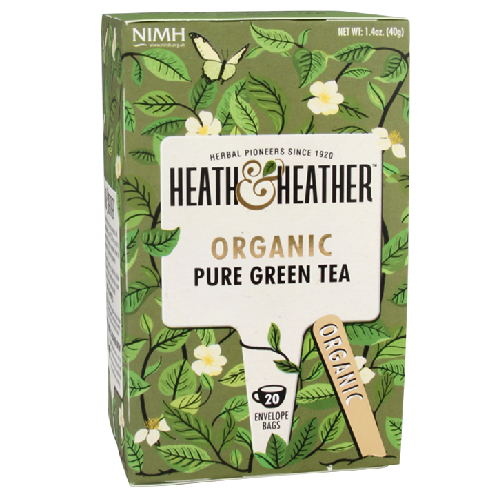 Heath & Heather Pure Green Tea Bio (20 Theezakjes) image 1