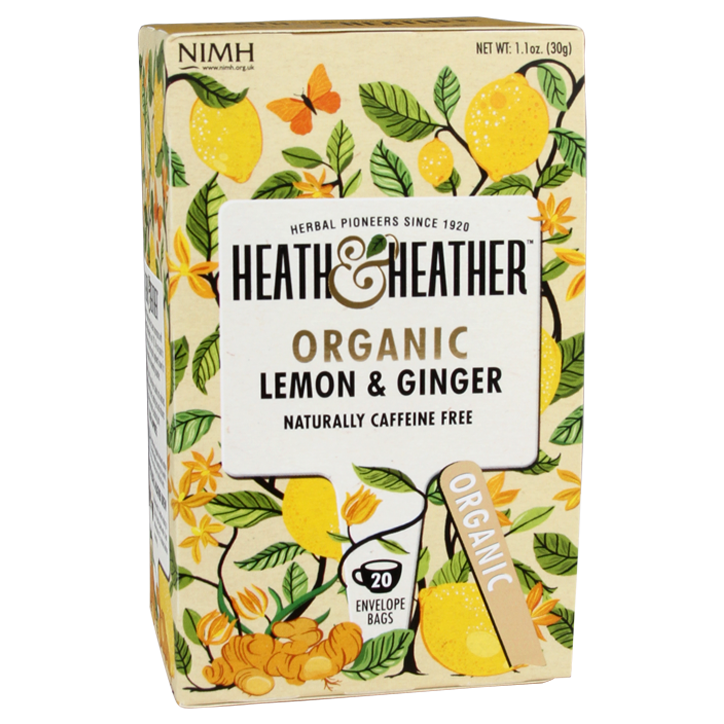 Heath & Heather Lemon & Ginger Tea Bio (20 Theezakjes)