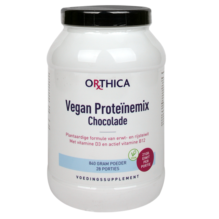 Orthica Vegan Proteïnemix Chocolade (840gr) image 1
