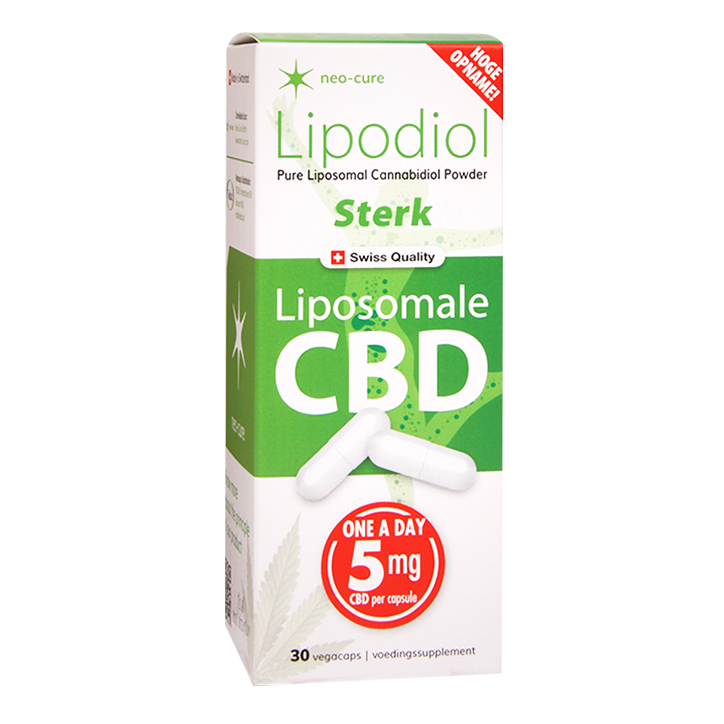 Neo-Cure Lipodiol Liposomale CBD Sterk, 5mg (30 Capsules) image 1