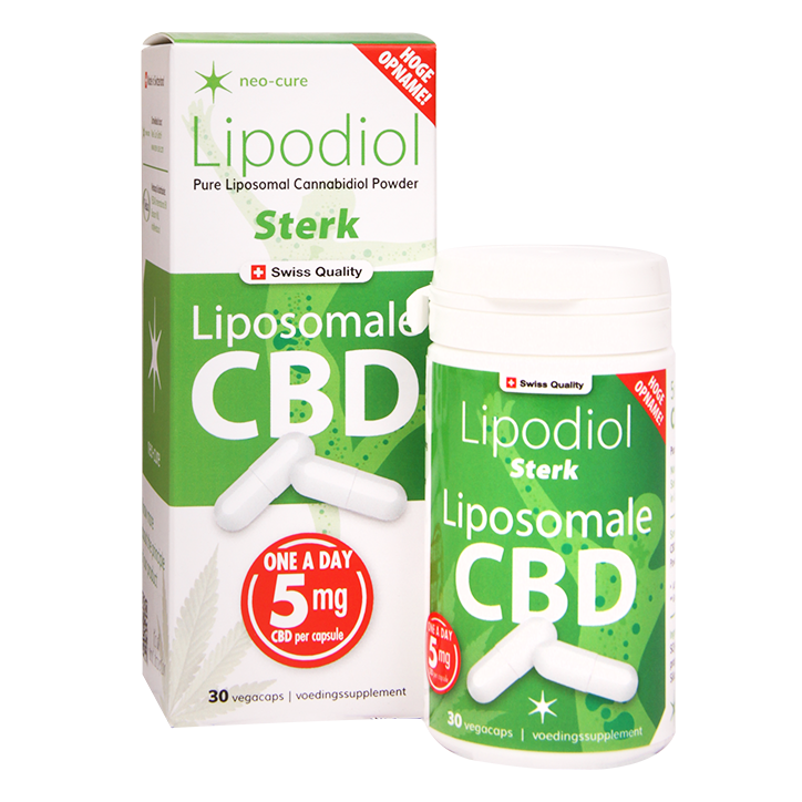 Neo-Cure Lipodiol Liposomale CBD Sterk, 5mg (30 Capsules) image 2