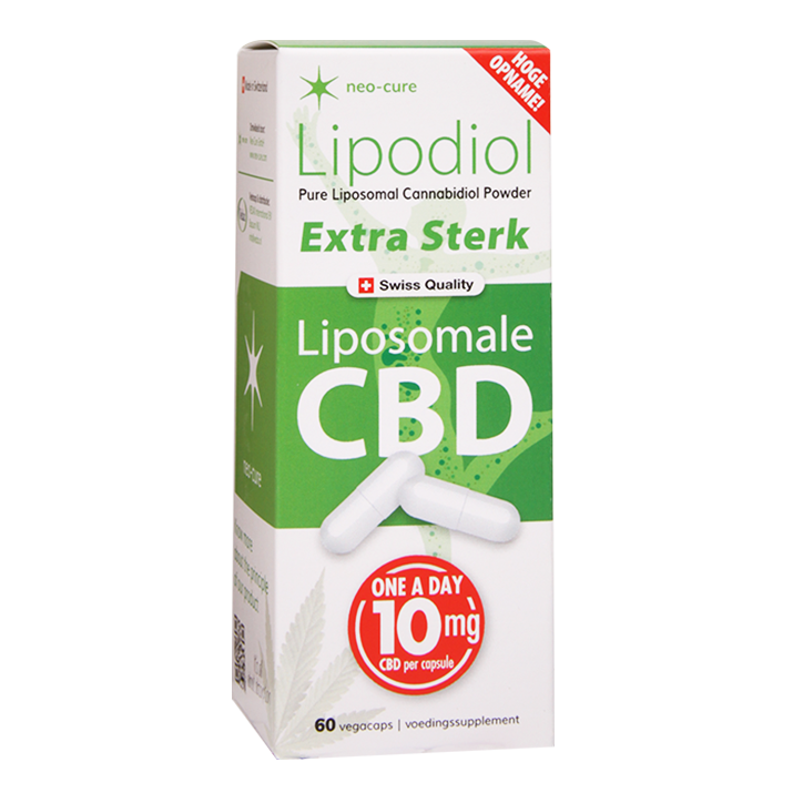 Neo-Cure Lipodiol Liposomale CBD Extra Sterk, 10mg (60 Capsules) image 1