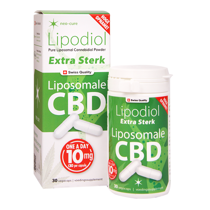 Neo-Cure Lipodiol Liposomale CBD Extra Sterk, 10mg (30 Capsules) image 2