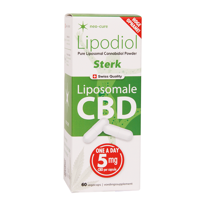 Neo-Cure Lipodiol Liposomale CBD Sterk, 5mg (60 Capsules) image 1