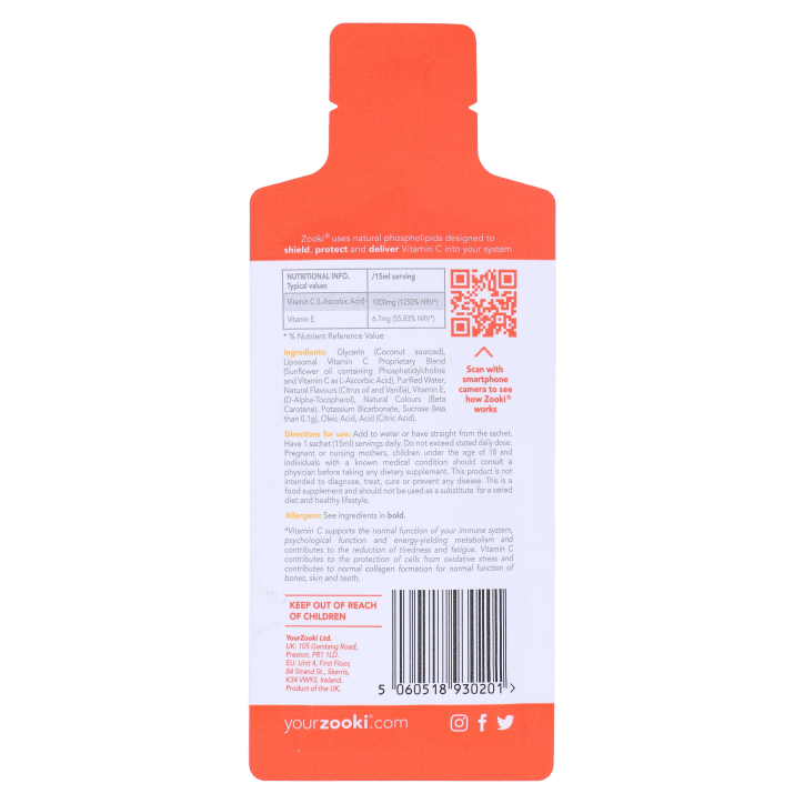 Zooki Liposomaal Vitamine C 1000mg - 1 zakje image 2