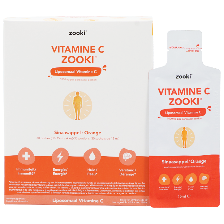 Zooki Liposomaal Vitamine C 1000mg - 30 zakjes