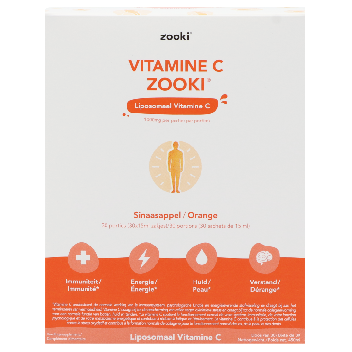 Zooki Liposomaal Vitamine C 1000mg - 30 zakjes image 2