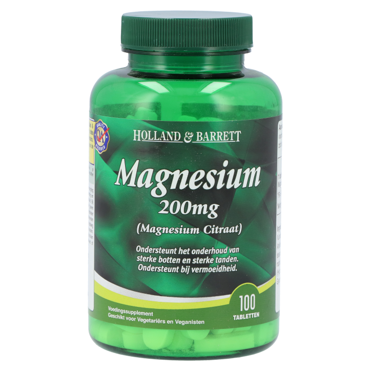 Holland & Barrett Magnesium Citraat, 200mg (100 Tabletten)
