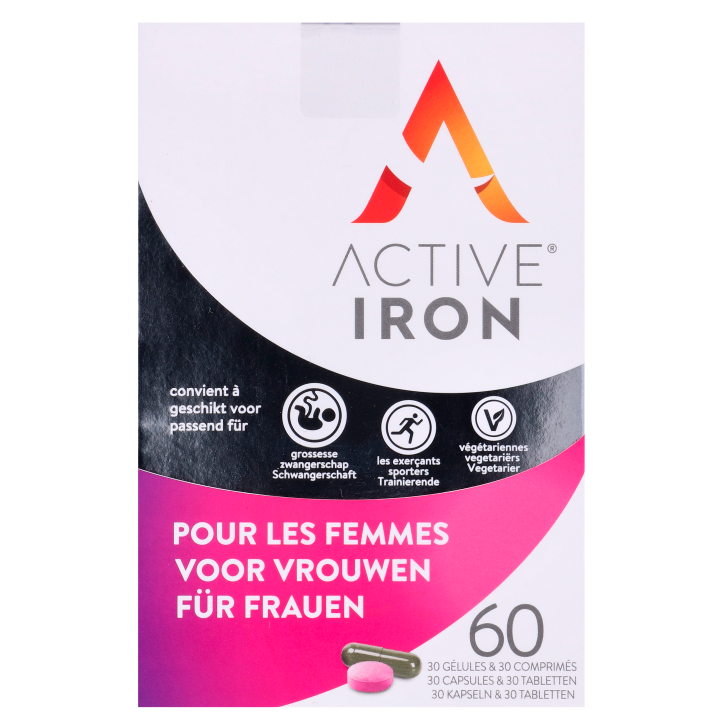 Active Iron For Women (30 Capsules en 30 Tabletten)