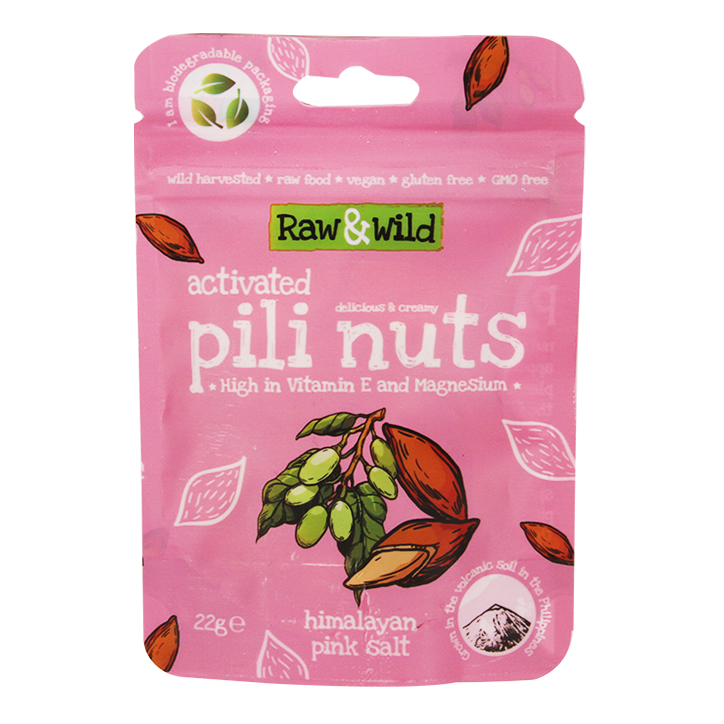 Raw & Wild Activated Pili Nuts Himalayan Pink Salt (22gr) image 1