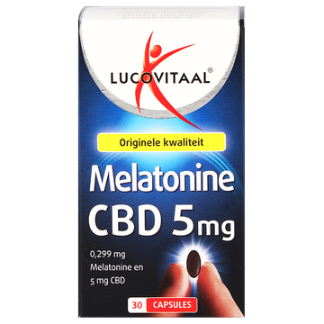 Lucovitaal 1+1 Melatonine + CBD 5mg (30 Capsules) - 30 stuks