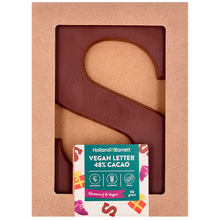 Holland & Barrett Glutenvrije & Vegan Chocoladeletter 48% Cacao - 90 g
