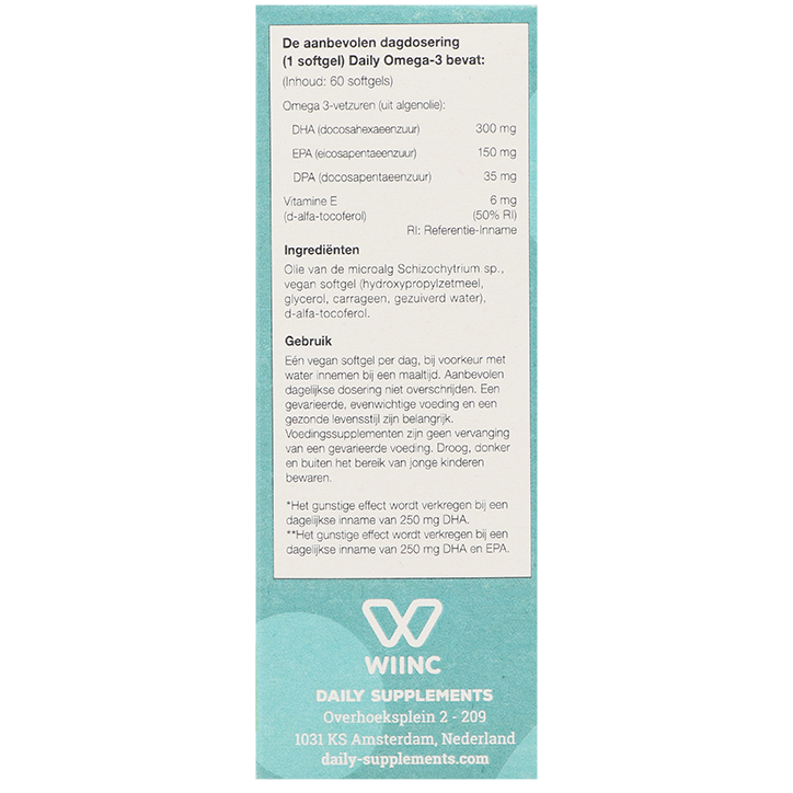 Daily Supplements Daily Omega-3 DHA & EPA - 60 capsules image 2