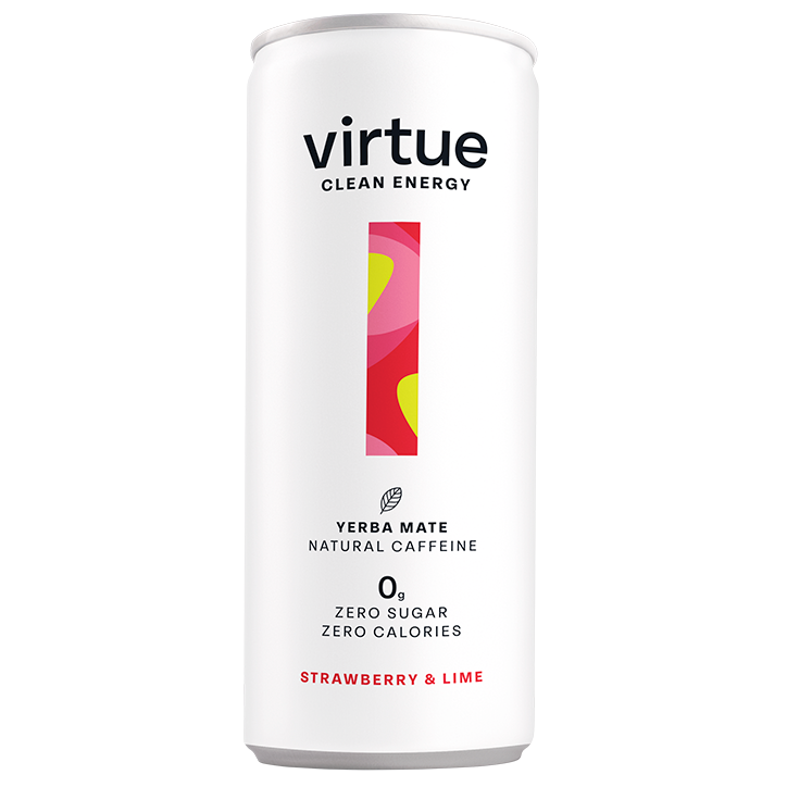 Virtue Clean Energy Yerba Mate Strawberry & Lime - 250ml-1