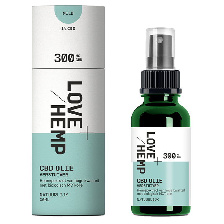 Love Hemp CBD Olie Verstuiver Natuurlijk 1% (30ml) image 3
