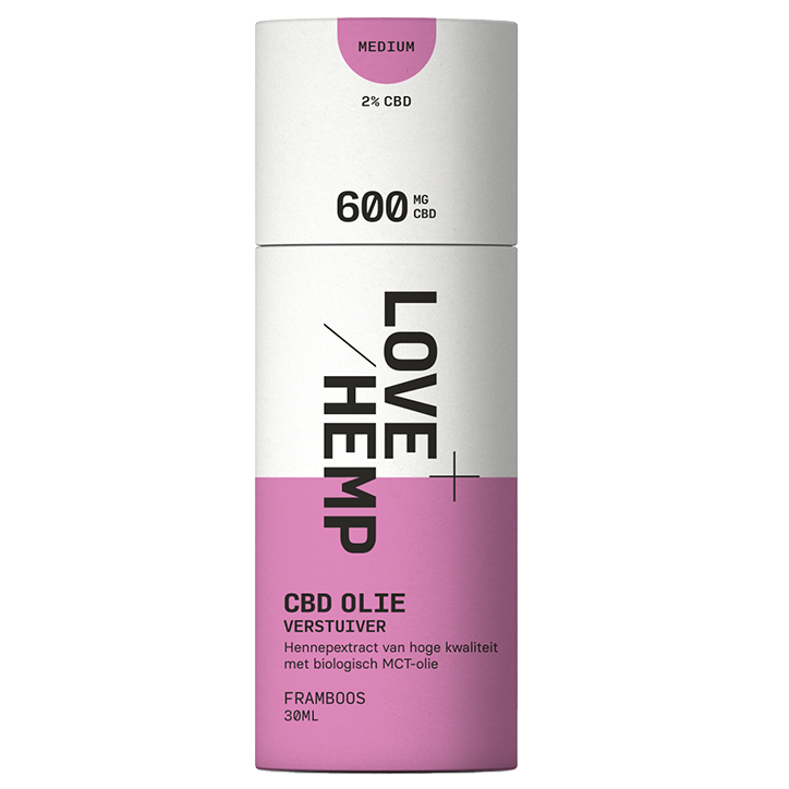 Love Hemp CBD Olie Verstuiver Framboos 2% (30ml) image 2