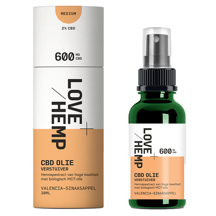 Love Hemp CBD Olie Verstuiver Valencia-Sinaasappel 2% (30ml) image 3