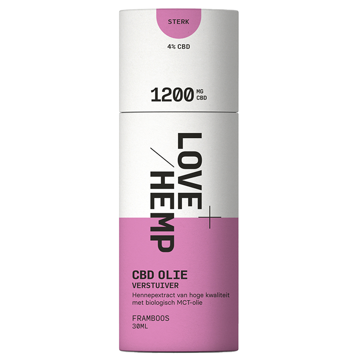 Love Hemp CBD Olie Verstuiver Framboos 4% (30ml) image 2