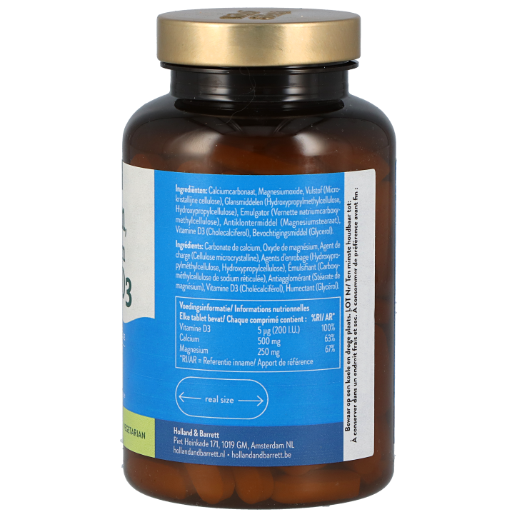 Holland & Barrett Calcium, Magnesium + Vitamine D3 - 120 tabletten image 2