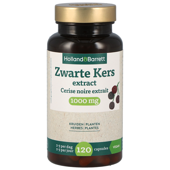 Holland & Barrett Zwarte Kers Extract 1000mg - 120 capsules-1