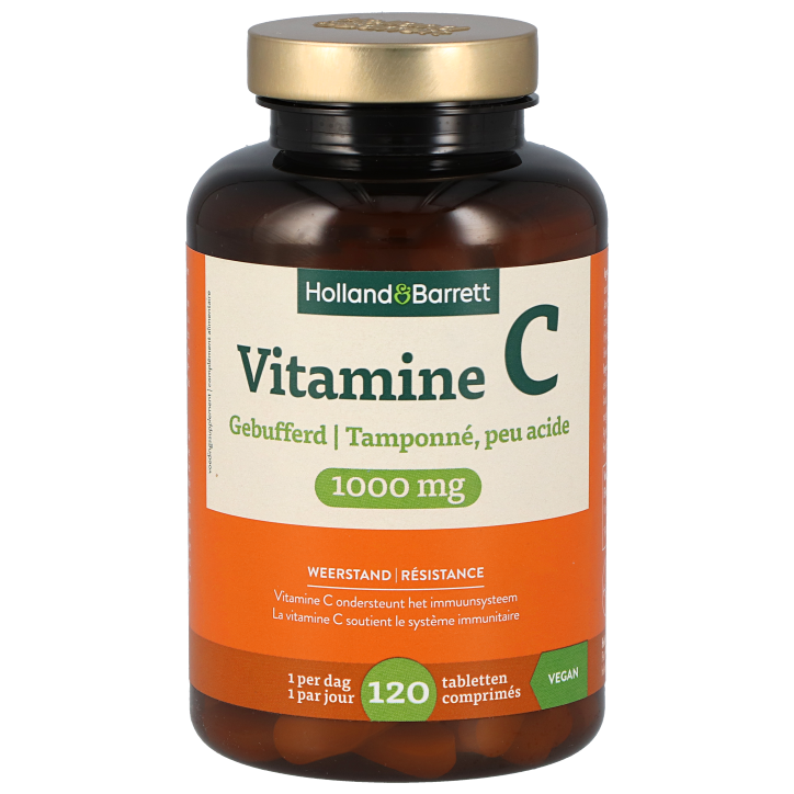 Holland & Barrett Vitamine C Gebufferd 1000mg - 120 tabletten-1