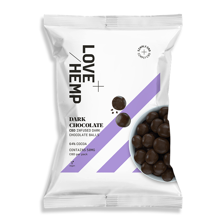 Lovehemp Pure Chocolade Met CBD (50 gram)