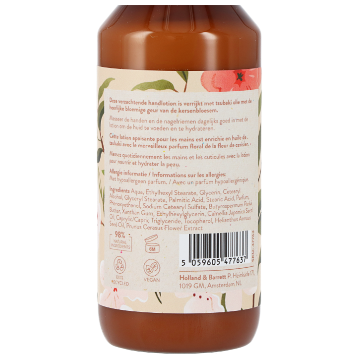 De Tuinen Wellness Tsubaki & Kersenbloesem Handlotion - 150ml image 2