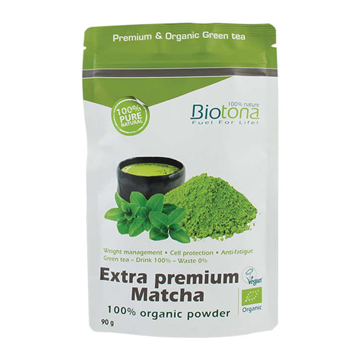 Biotona Extra Premium Matcha Poeder Bio (90gr) image 1