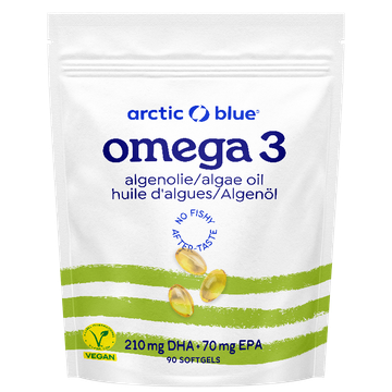 Arctic Blue 2e product 50% korting Vegan Omega 3 Algenolie DHA en EPA - 90 capsules - 90 stuks