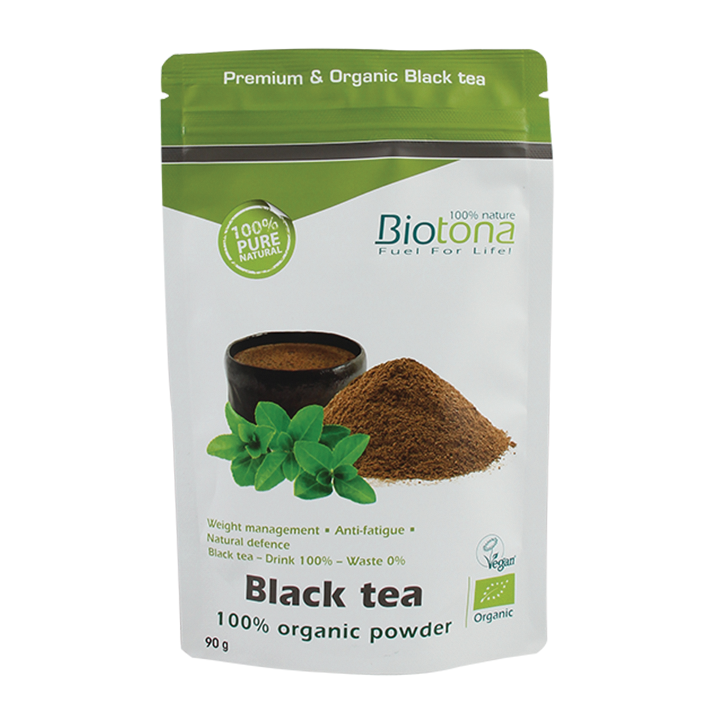 Biotona Black Tea Poeder Bio (90gr) image 1