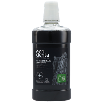 Ecodenta 2+1 Whitening Mondwater met Houtskool - 500ml