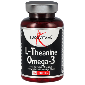 Lucovitaal 1+1 L-Theanine Omega 3 (210 Capsules) - 210 stuks