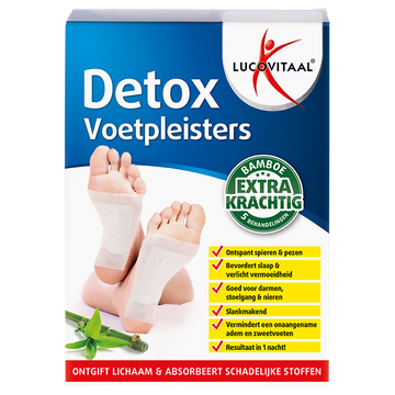 Lucovitaal 1+1 Detox Voetpleisters - 5 behandelingen