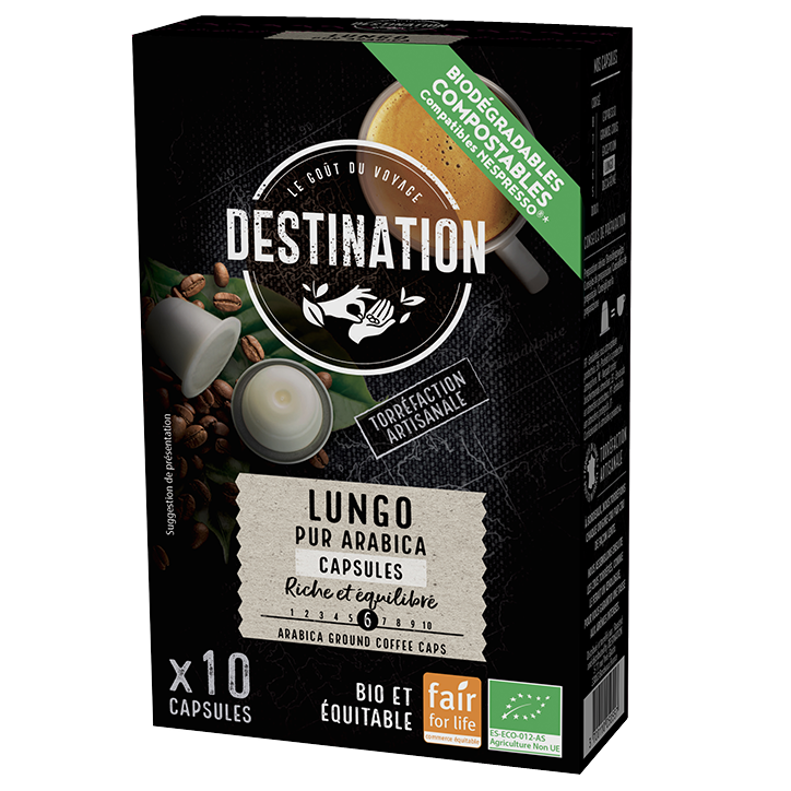 Destination Lungo Arabica Cups (10 Stuks) image 1