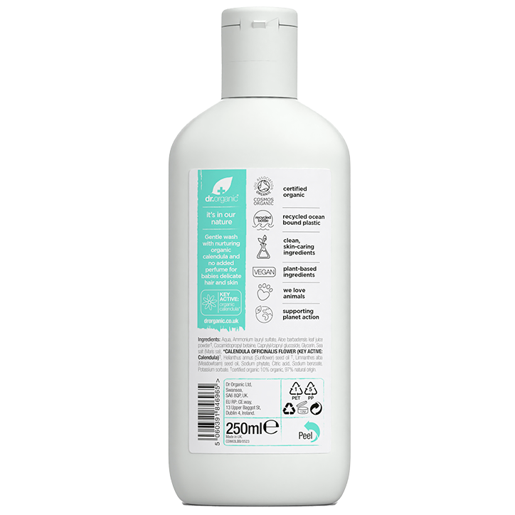 Dr. Organic Gel Lavant Bébé au Calendula - 250ml image 2