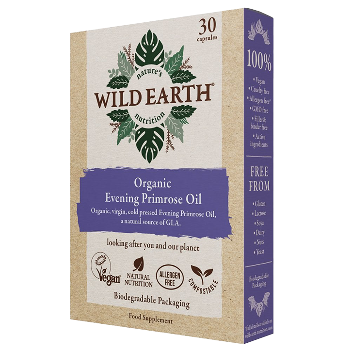 Wild Earth Organic Evening Primrose Oil (30 Capsules) image 1