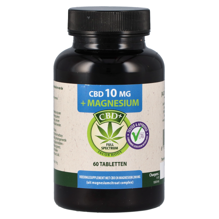 Jacob Hooy CBD 10 mg + Magnesium (60 tabletten) image 1