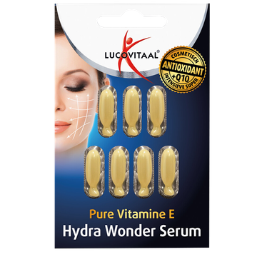 Lucovitaal 1+1 Pure Vitamine E Hydra Wonder Serum - 6 capsules - 6 stuks