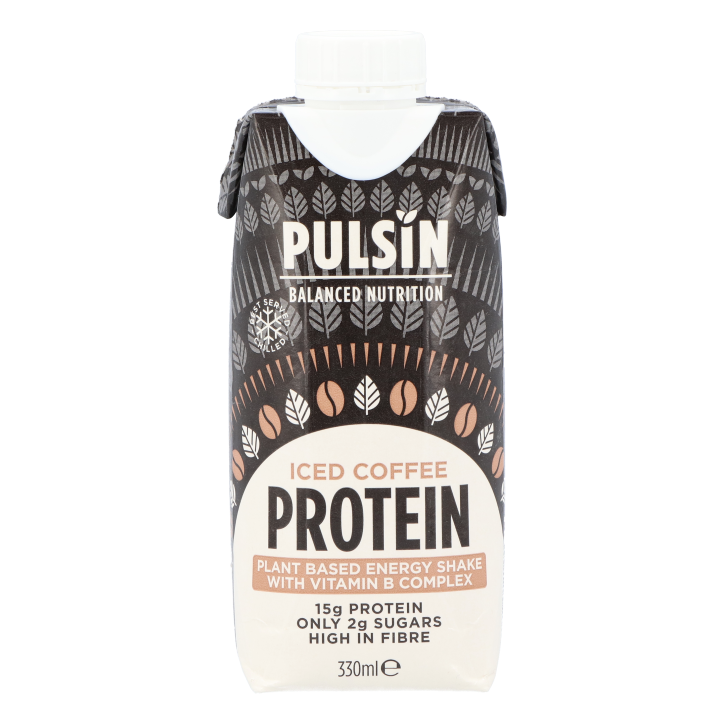Pulsin Iced Coffee Protein Plant Based Energy Shake (330ml) image 1