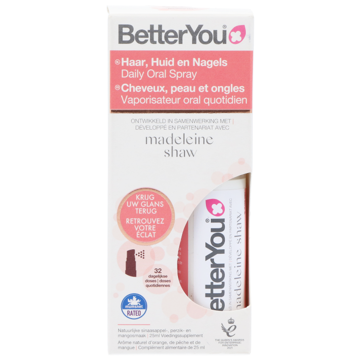 BetterYou Haar, Huid en Nagels Dagelijkse Orale Spray (25ml) image 1