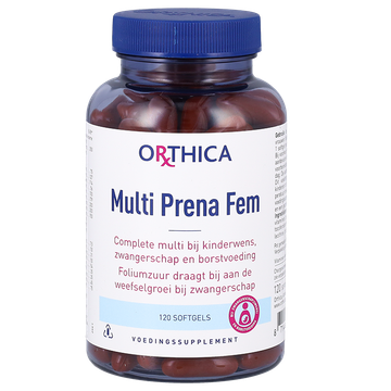 Orthica 2e product 50% korting Multi Prena Fem - 120 softgels - 120 stuks
